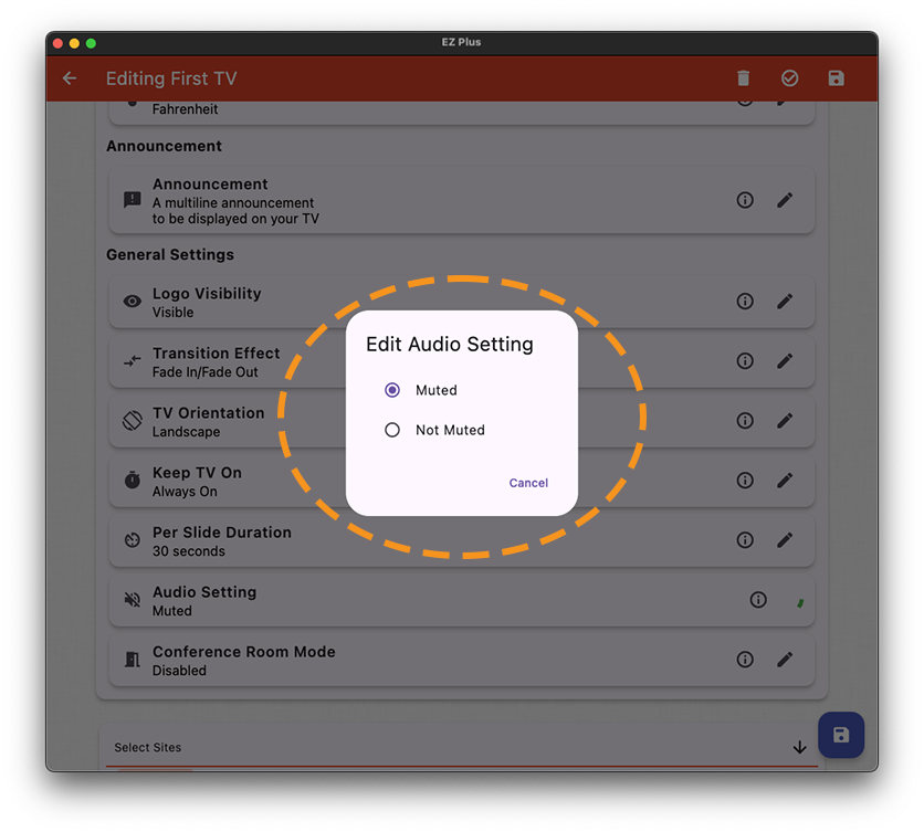 ezplus audio settings