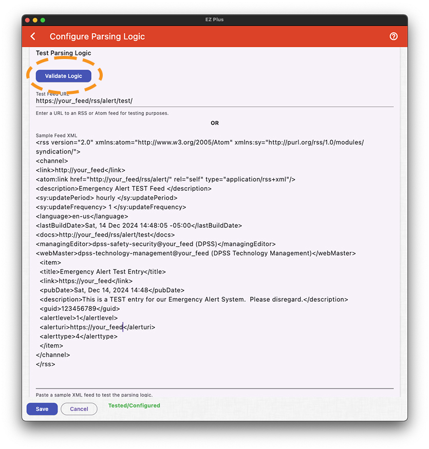 eztv configuring automatic alert source