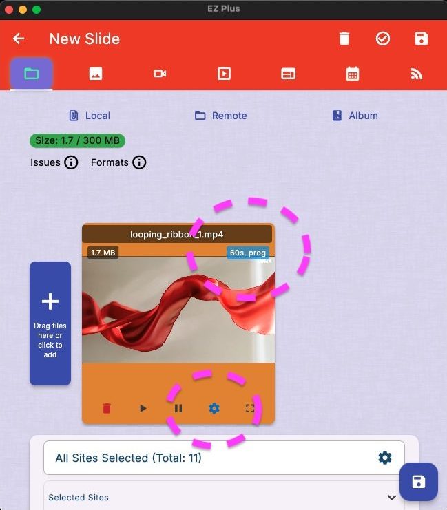 ezplus advanced control for videos