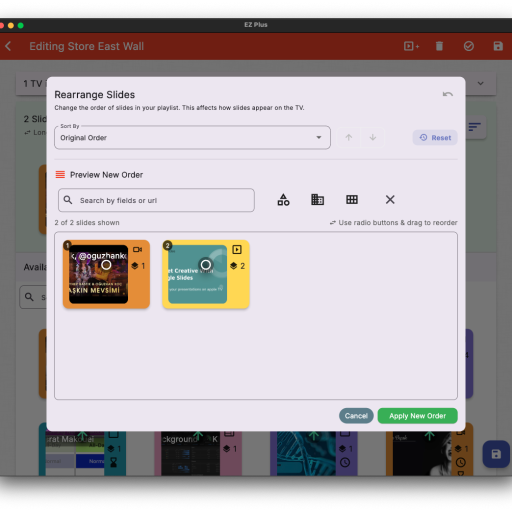 Apple TV digital signage content management